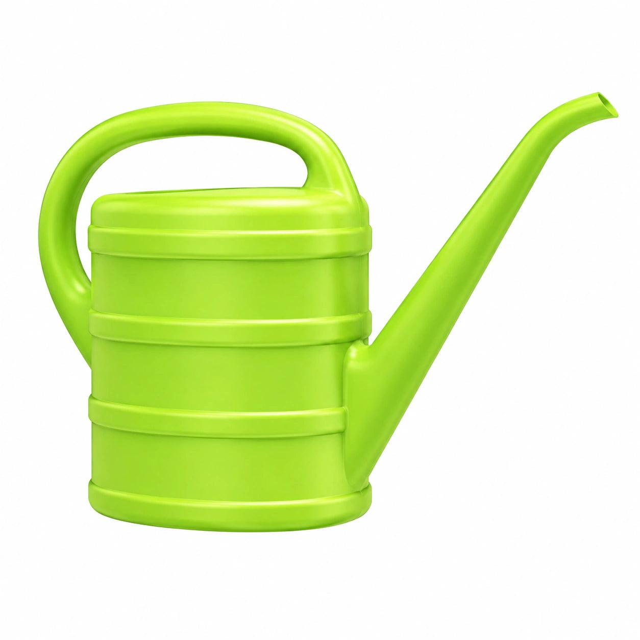 Arrosoir 5 L 35 cm en plastique vert - bec long et poignée intégrée