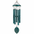 Carillon éolien 90 cm en métal bleu turquoise décoratif