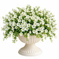 Plante artificielle fleurie en pot 55 cm blanc vert décoration intérieure