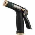 Pistolet d'arrosage 20 x 5 x 15 cm en ABS et métal noir vert foncé à buse réglable